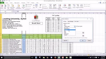 Excel Bangla Tutorial 24 - Data validation