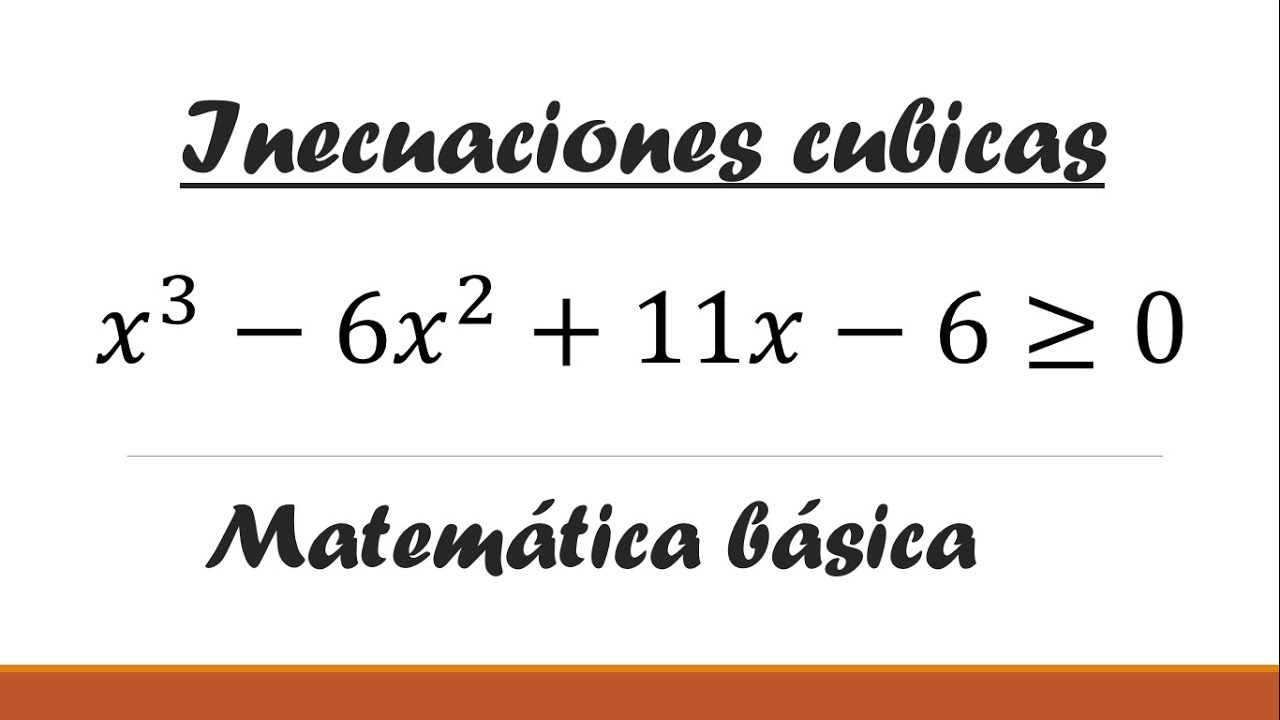 Inecuaciones de tercer grado por método de Ruffini
