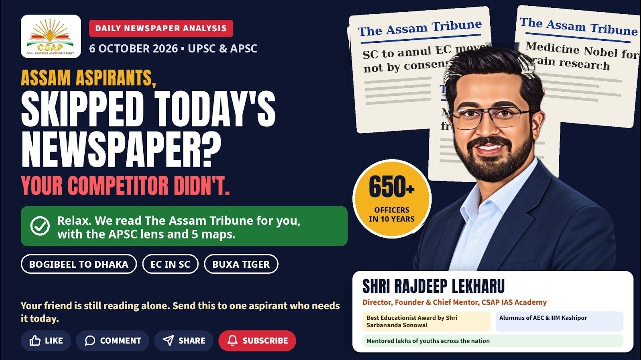 6th October 2026 - DAILY NEWSPAPER ANALYSIS (DNA)