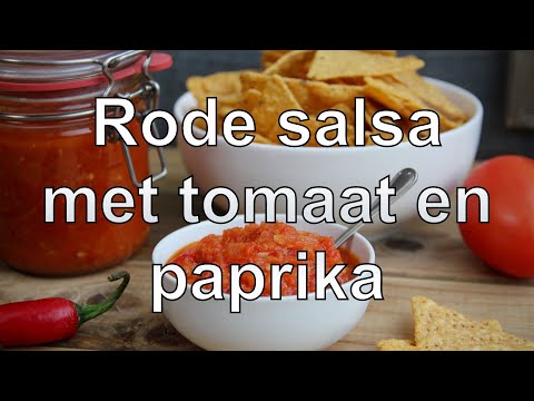 Rode salsa met tomaat en paprika recept