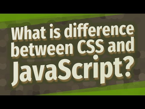 What is difference between CSS and JavaScript?