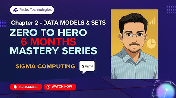 Sigma Computing – Chapter 2: Intro to Data (Sources, Models & Sets) | 6-Month Mastery Series