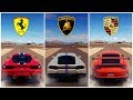 BATTLE ! | Ferrari 458 Speciale vs Lamborghini Huracan vs Porsche 911 GT3 RS | Forza Horizon 3