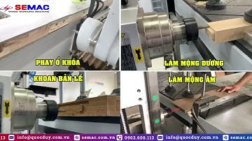 Máy Khoan, làm mộng ova, bản lề ổ khóa cửa, di chuyển theo 3 trục X Y Z SMXK 2500 2 HD CNC