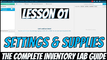 The Complete Inventory Lab Guide 01: Settings & Supplies | Amazon FBA for Beginners