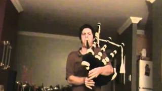 Benoît Poulin Playing Bagpipe Part 2