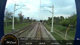 台鐵 4634次 玉里-台東 區間車 SONY FDR-X1000V Action Cam GPS 參數資料 6倍速度 縮時攝影 路程景 EMU500電聯車