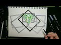 Framed Diamond Drawing