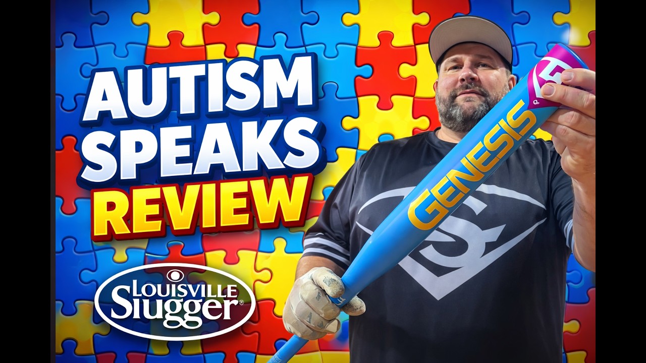 Full Review and Reaction Louisville Slugger Genesis Autism Speaks 1 Piece Sofball Bat- WOW NO SEAMS!