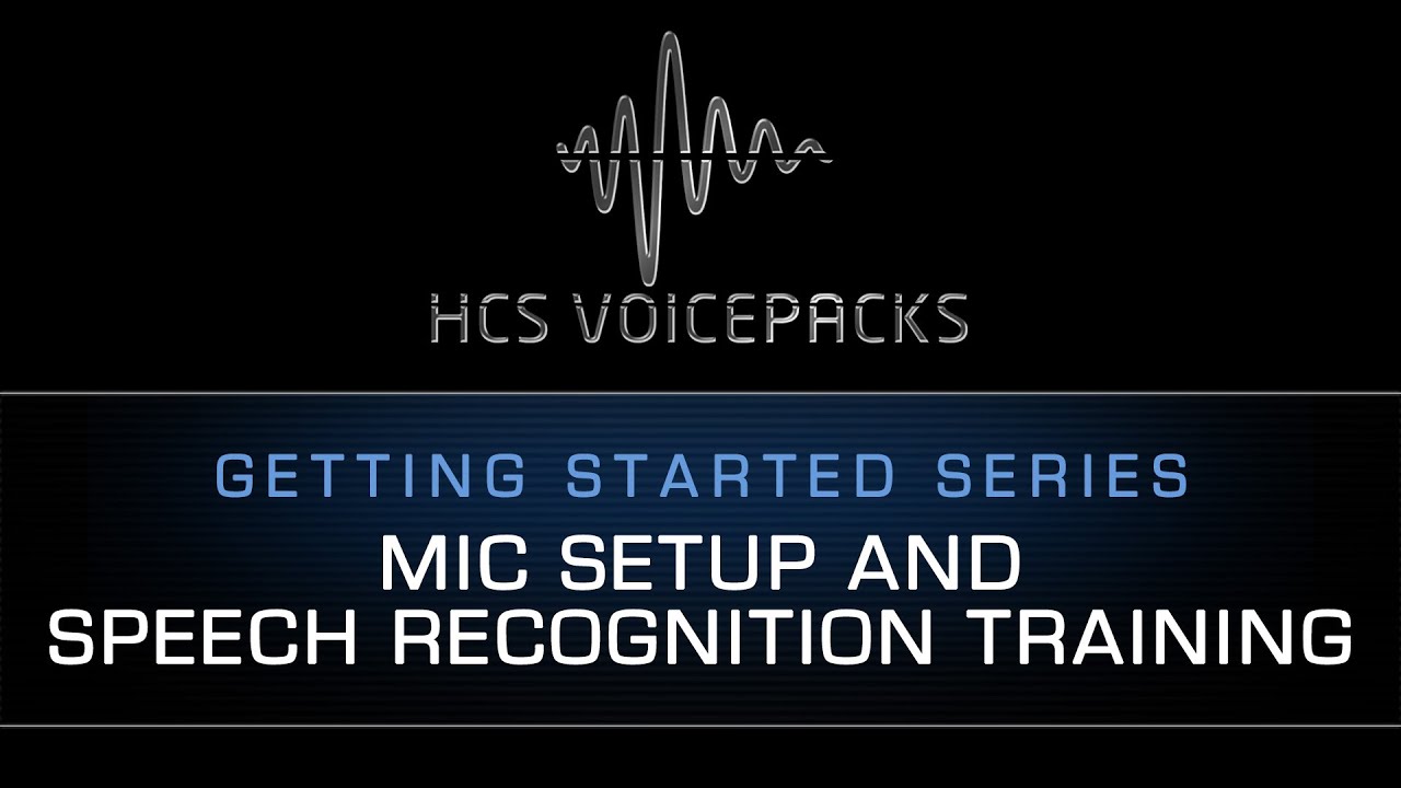 2. HCS VoicePacks - Mic Setup and Speech Recognition Training - Elite Dangerous