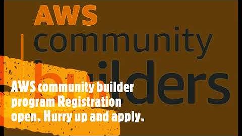 AWS Community Builder Program
