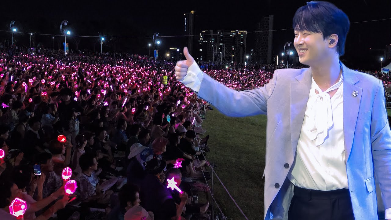 이찬원 고향 대구 두류공원 언덕 끝까지 감동 선사! 소나기 콘서트 엄청난 로즈골드 물결 속🔥 '2025년 최장시간 무반주 메들리' 팬서비스 진기록😲