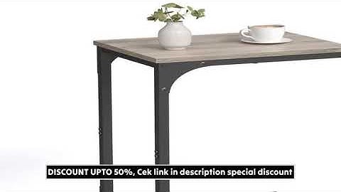 A must-have product! VASAGLE C-Shaped End Table, Small Side Table for Couch, Sofa Table with Metal