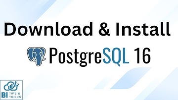 How to download & Install Open Source Database PostgreSQL in Windows?