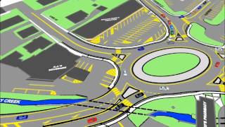 Dallas 5-Leg Roundabout Simulation - Overview 2