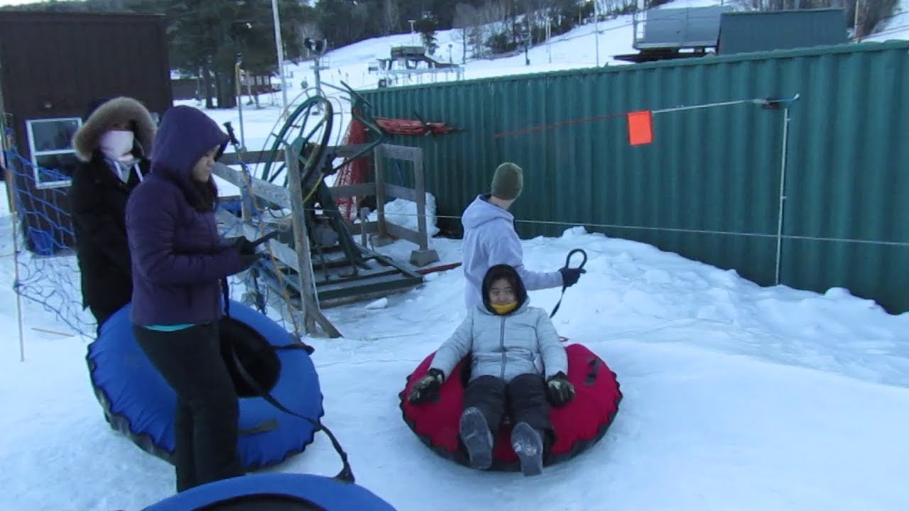 Snowtubing Gunstock Mountain New Hampshire January 2018 YouTube