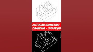 AutoCAD Isometric Drawing - Shape (11) #short #skills #tutorial