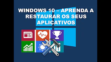 Como restaurar aplicativo do computador?