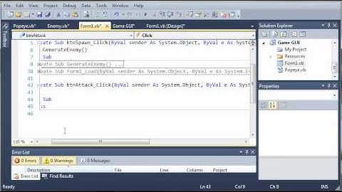 Visual Basic Tutorial - 151 - Game Part 7   Creating Popeye