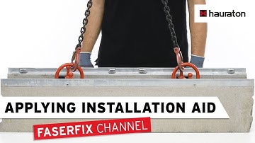 Applying the Installation Aid | FASERFIX Drainage Channel | Processing Tutorial