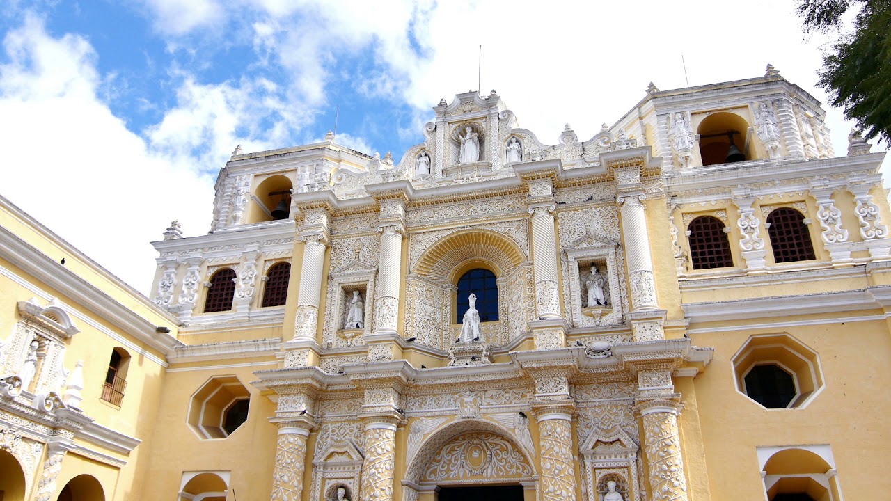 Church La Merced during Holly Week in Antigua Guatemala