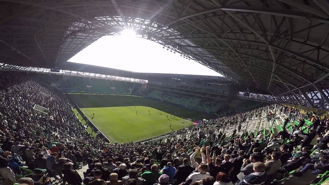 FTC-Győr Szurkolást bent és kint és az első gól