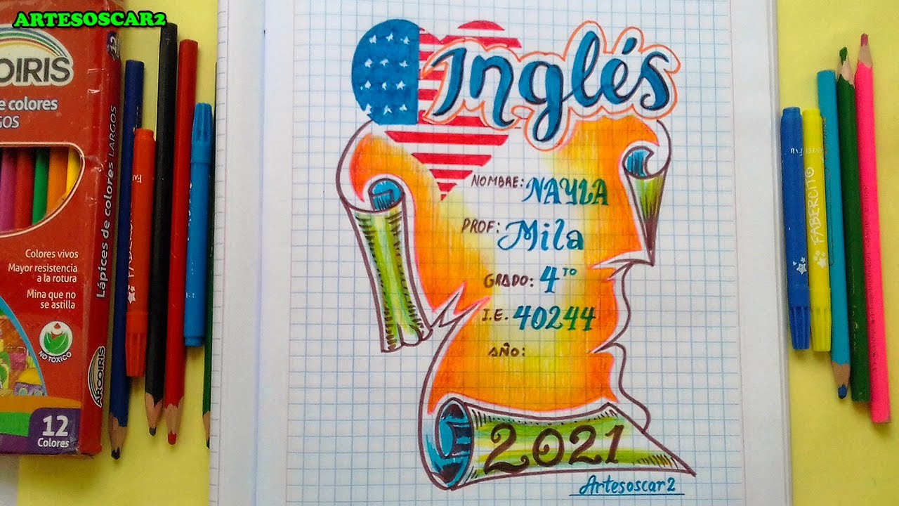 Caratulas Para Dibujar De Ingles Portadas Para Cuadernos De Ingles Tumblr