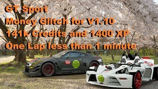 GT sport V1.10 *Money Glitch* 141.000 Credits in just 1 MINUTE LAP