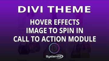 Divi Theme Hover Effects Image To Spin In Call To Action Module 👍