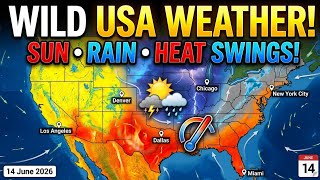 USA Weather Forecast June 14, 2026: Sunny Skies, Rain Risks & Wild Temps!