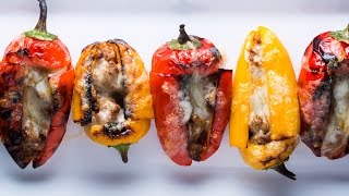 Stuffed Baby Peppers | SAM THE COOKING GUY Stuffed Mini Sweet Peppers Recipe