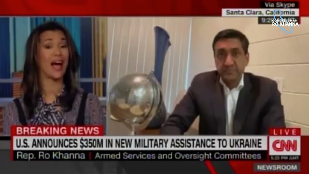 Ro Khanna on CNN Newsroom with Fredricka Whitfield discussing Ukraine