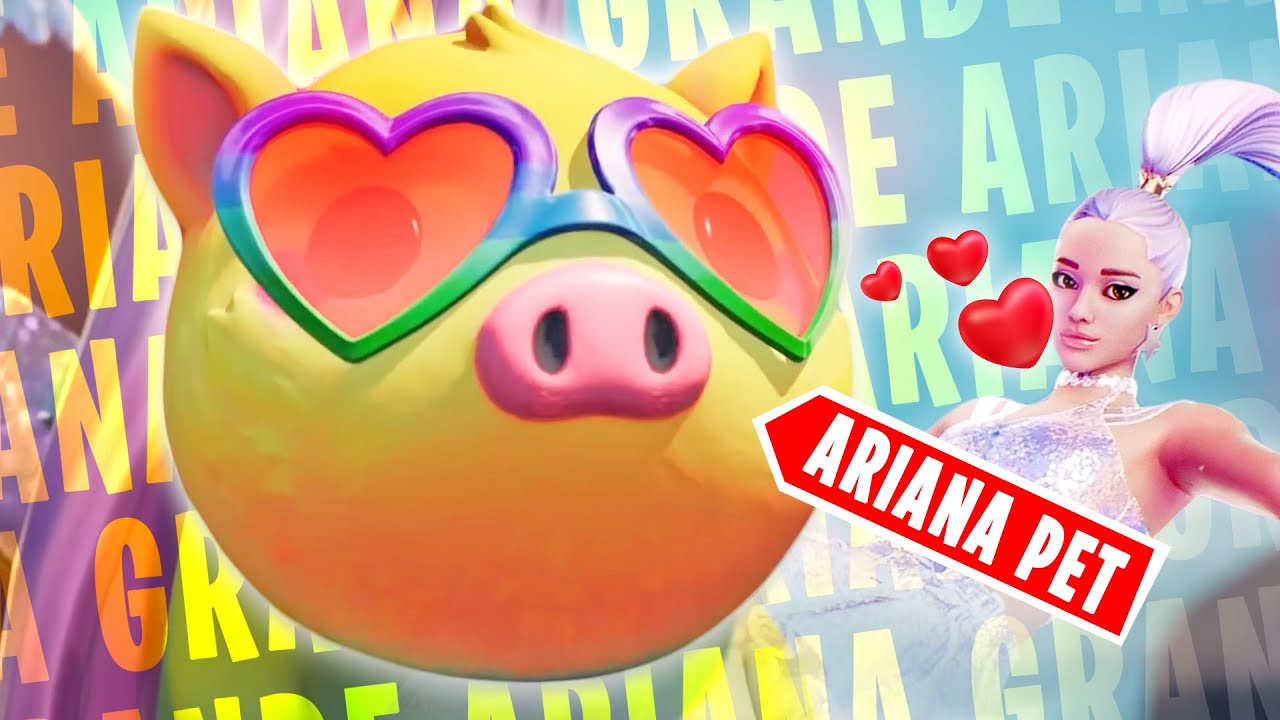 VIBIN' with the Ariana Grande Pet Pig and Emote in Fortnite - YouTube