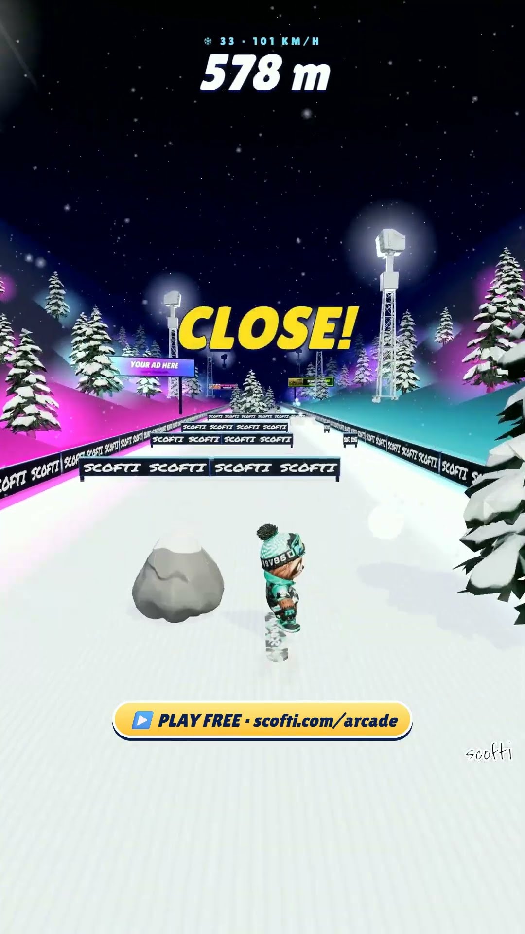 1,200 m NEW BEST at 153 km/h | Sloth, Scofti Winter Games