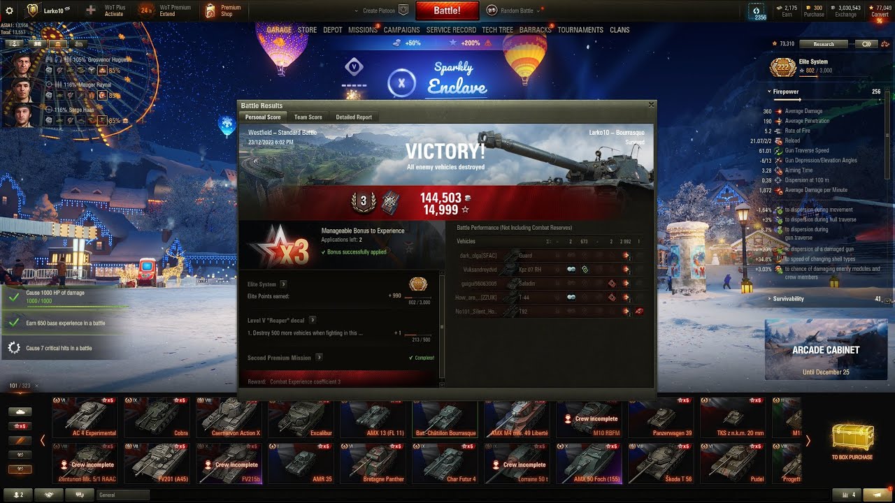 Bourrasque on Westfield 2992 Damage & 1 Kill