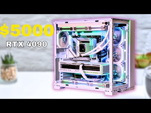 🎮 Witness the *EMOTIONAL* RTX 4090 All-White PC Build with Me
