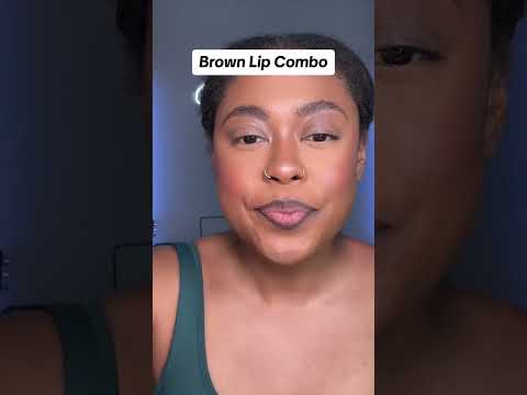 Brown Lip Combo #lipcombo #makup #blackgirlmakeup