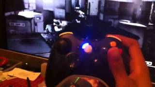 Custom Xbox 360 controller LED rumble pack mod