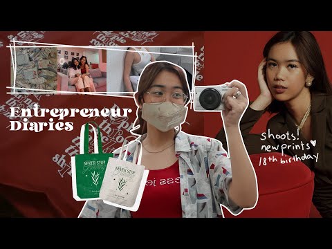 Entrepreneur Diaries | launching a new brand, printing tote bags, fun photoshoots!