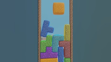 Minecraft Softbody Tetris Simulation #shorts