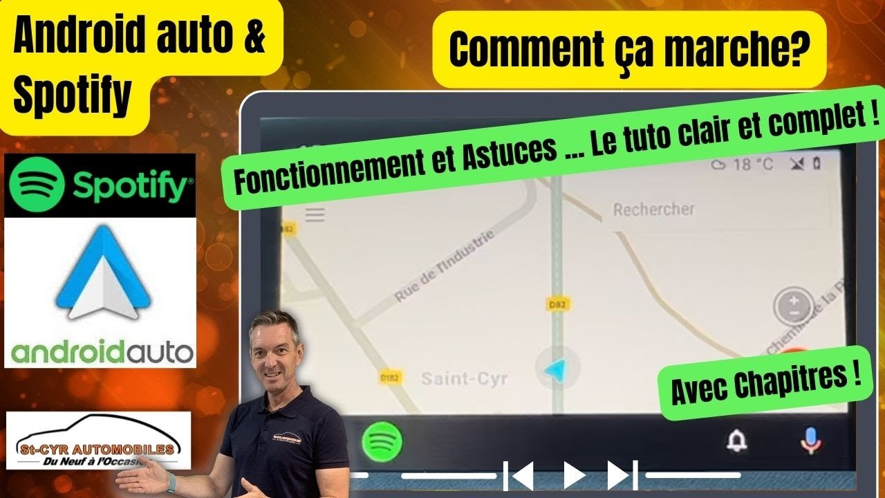 Lire Spotify depuis Android Auto sur son véhicule - YouTube