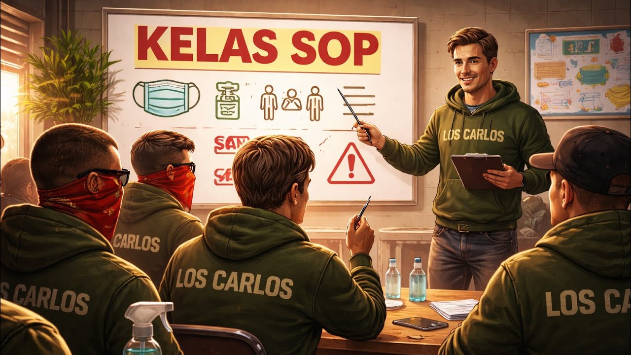 LOS CARLOS BELAJAR SOP NEGARA?!