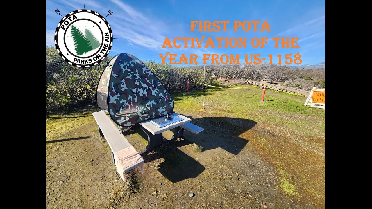 My First POTA Activation of 2026 at Hearst San Simeon State Park US-1158 Park on the Air California