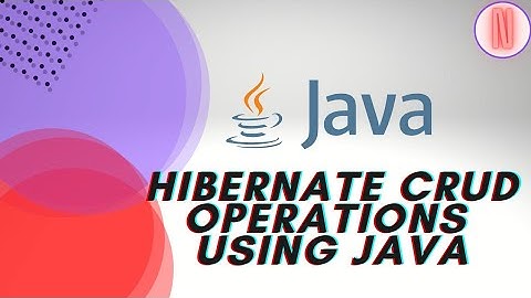 Hibernate CRUD Operations using java | JFSD skill 6