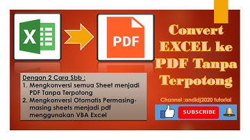 Conversi excel to pdf agar tidak terpotong (2 Cara Jitu)