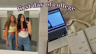 first day of college vlog + grwm (sophomore year transfer student)