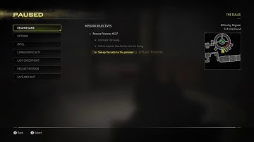 Pause menu (Call of Duty Modern Warfare 2 Remastered)