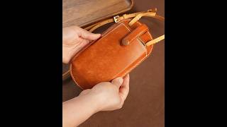 Handcrafted a Leather Phone Pouch.
