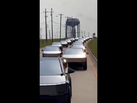 Video from the Cybertruck Rodeo