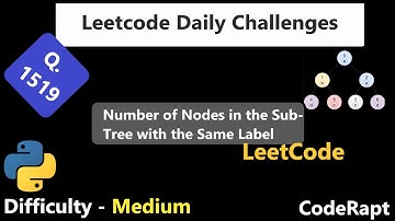 Number of Nodes in the Sub-Tree with the Same Label || Q. 1519 || Medium || Leetcode Daily Challenge